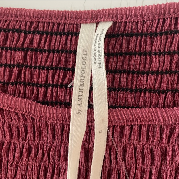 Anthropologie Smocked Puff-Sleeved Top size S - Picture 11 of 14